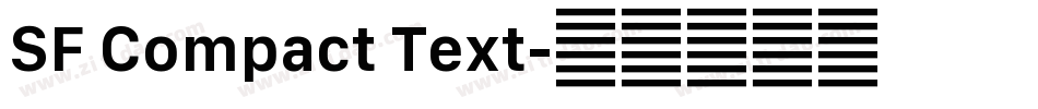 SF Compact Text字体转换